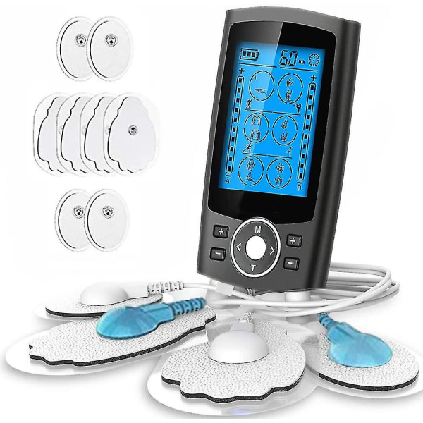 Tens Hjem Digital Meridian Massager Cervical Spine Massager Håndholdt Lavfrekvent Elektronisk Puls Fysioterapi Instrument Silver