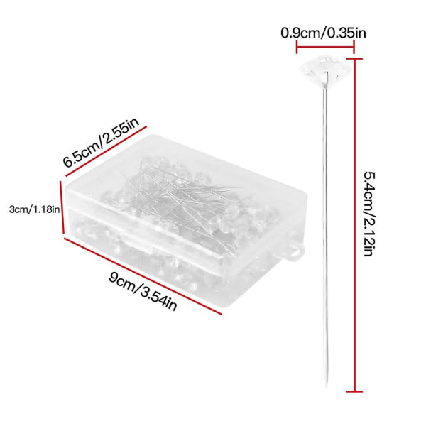 Blomsterbukett Pin Bryllup Brud Hodepynt Festnål 100stk
