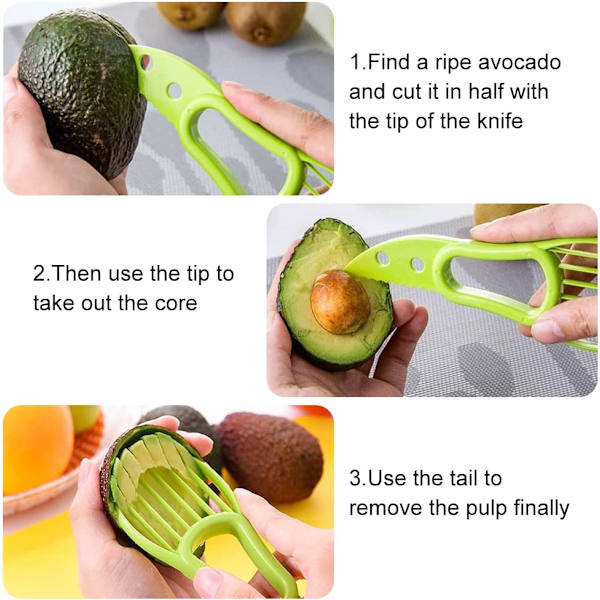 Avocadoskärare, Avocadoskärare, Avokadokniv 3 i 1, Multi