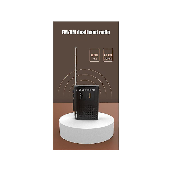Panda 6501 Kannettava Kasettitoistin Am/fm Radio Retro Kasettimusiikkisoitin Walkman Kasettitallentimet Kaiuttimilla