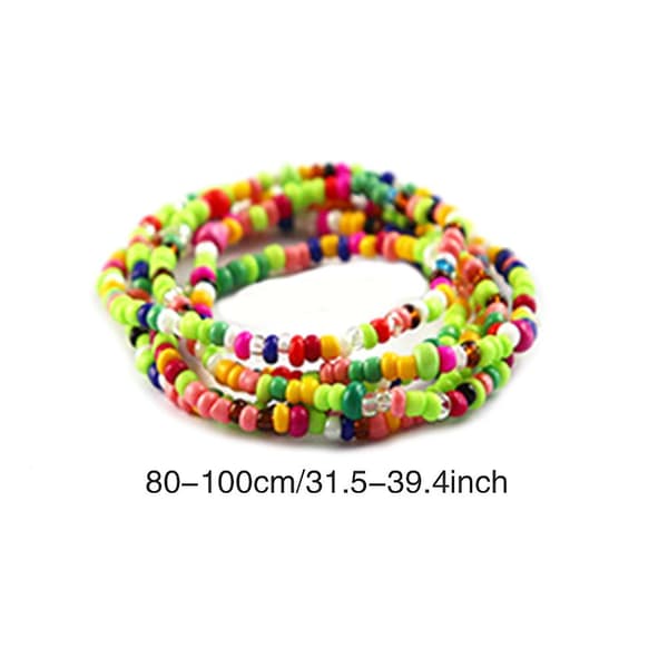 8 stk/sett Sommer Strand Elastisk Midje Perle Kjede Mage For Kvinner