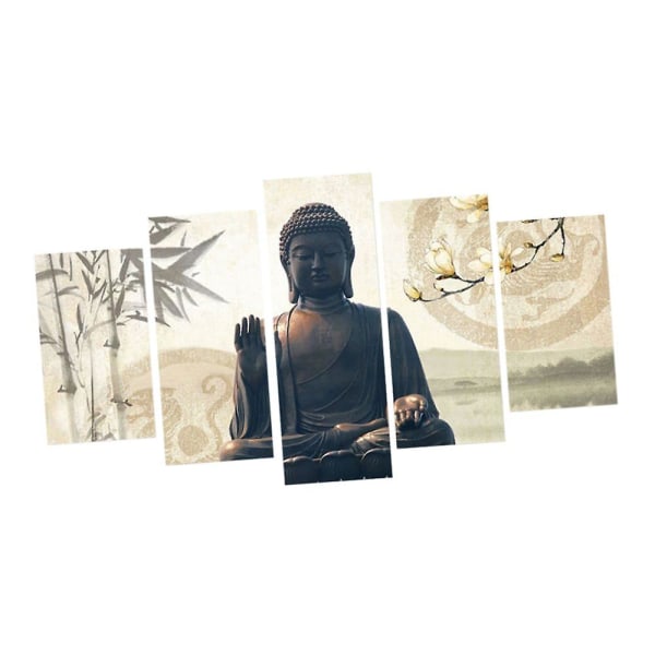 5kpl/ set Kangas Koriste Seinäkoristeet Maalaus Buddha Istuin Kuva  30*50/70/80cm fb17 | Fyndiq