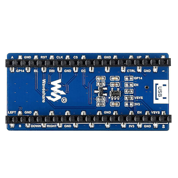 1,14 tommer LCD-skærmmodul til Pico 65k RGB-farver 240x135 pixels, indbygget St7789-driver