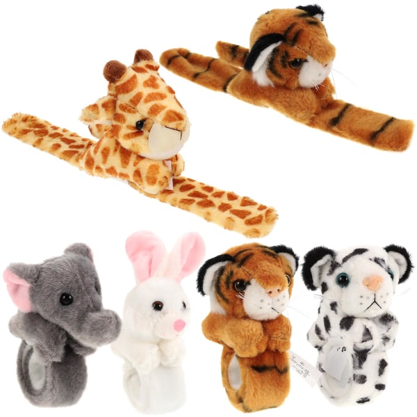 6 stk. Dyre Slap Armbånd Børn Slap Bånd Jungle Tema Armbånd Festartikler Armbånd