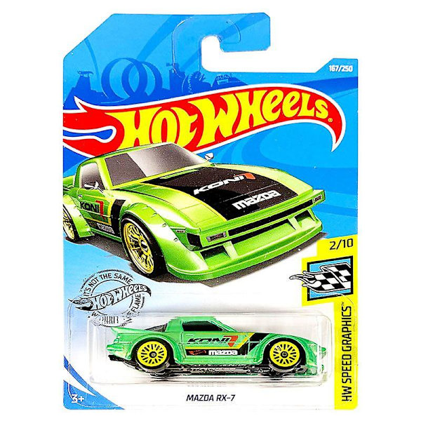 Hot Wheels 1:64 Bil 95 Mazda Rx-7  Metall Diecast Modellbil Barnleksaker Present