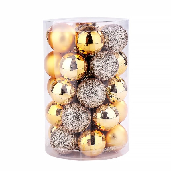 34pcs Christmas Ball Christmas Tree Hanging Plastic Ornament Ball Home