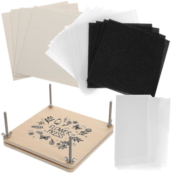 1 Set Torkpress för torkade blommor, växtblommor, växtpress