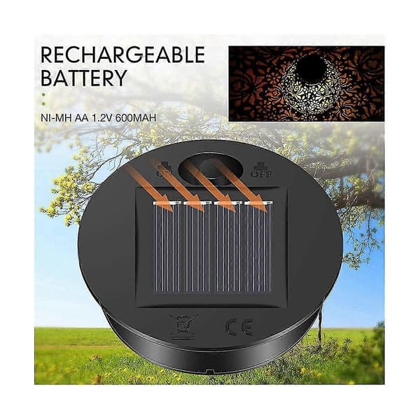8 stk. Solcellelys Erstatning Topp Solcellelykt Deler Led Solcellepanel Lykt Lokk Lys For Ute