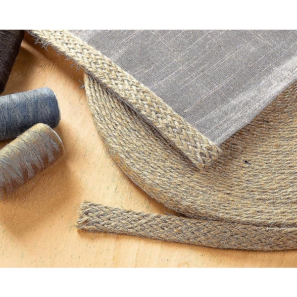 20m Burlaptejp Rulle, Burlap Spole Med Vridet Garn Hemp Rep