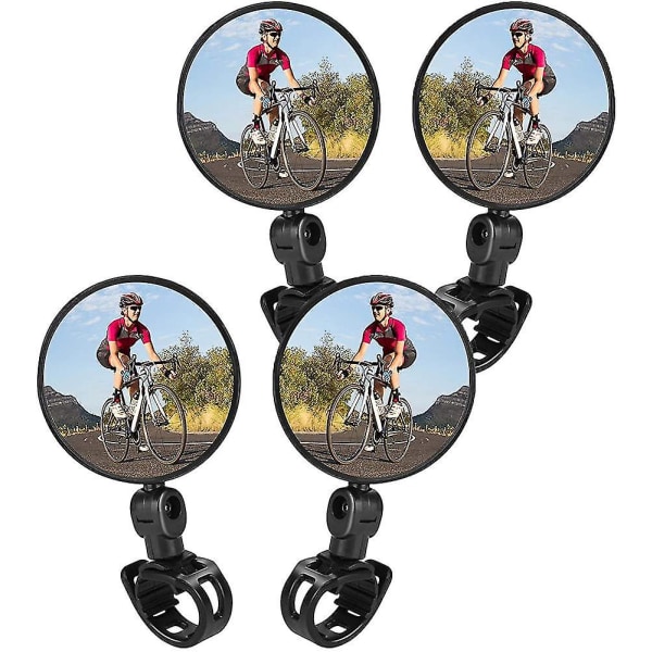 Cykel Spejle. 2 stk Cykel Cykling Bak Spejle Justerbar Roterende
