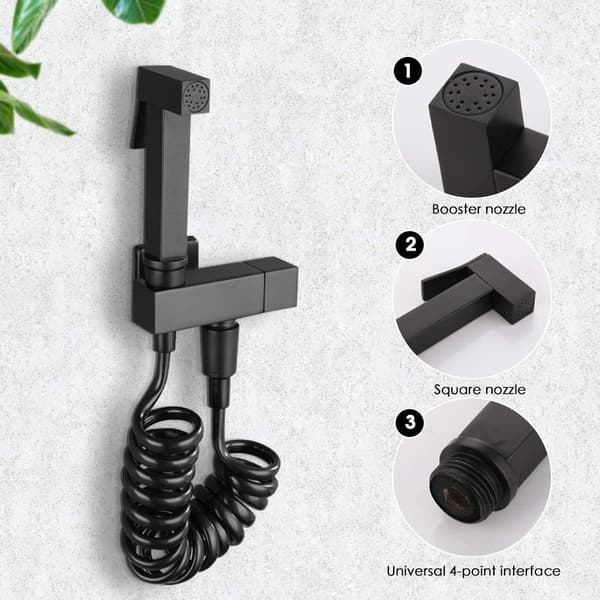 Badkarsspruta svart multifunktionell spray