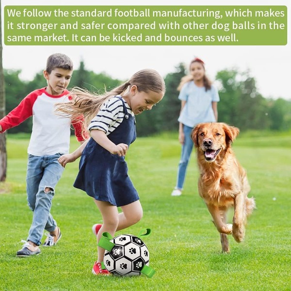 Koiran lelut Jalkapallo, jossa on tarranauhat, interaktiiviset koiranlelut köydenvetoon, koiranpentujen syntymäpäivälahjat, koiran hinaaja, koiran vesilelu, kestävät koirapallot koiralle