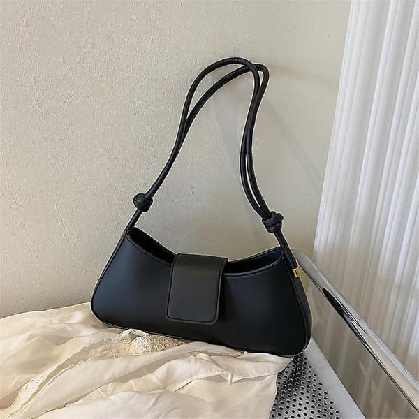 Sort Messenger Underarm Taske