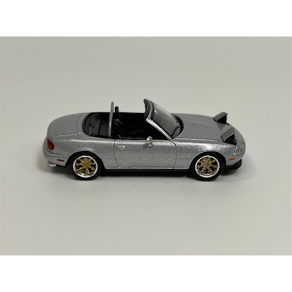 Mazda Miata Mx-5 Tuned Version Silver Stone Metallic Lhd 1:64 Mini Gt Mgt00407l