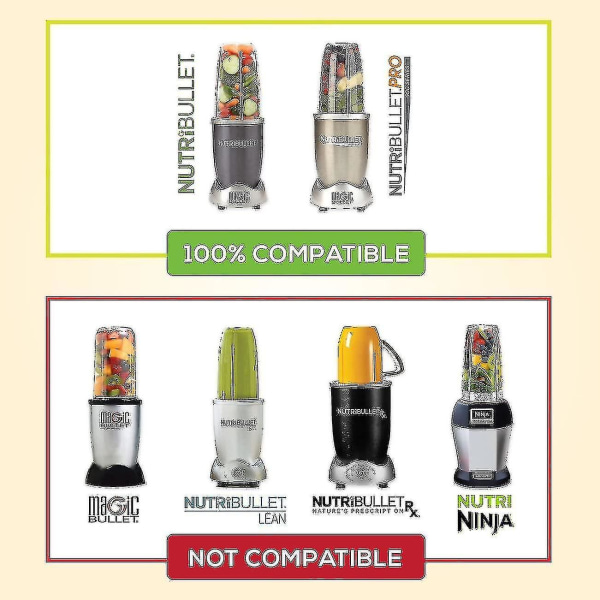 Vaihtokupit Nutribulletille (korkea - 24 unssia) Preferred Partsilta | Ensiluokkaiset vaihto-osat ja lisävarusteet Nutribulletille (2 kpl pakkaus) - Snngv