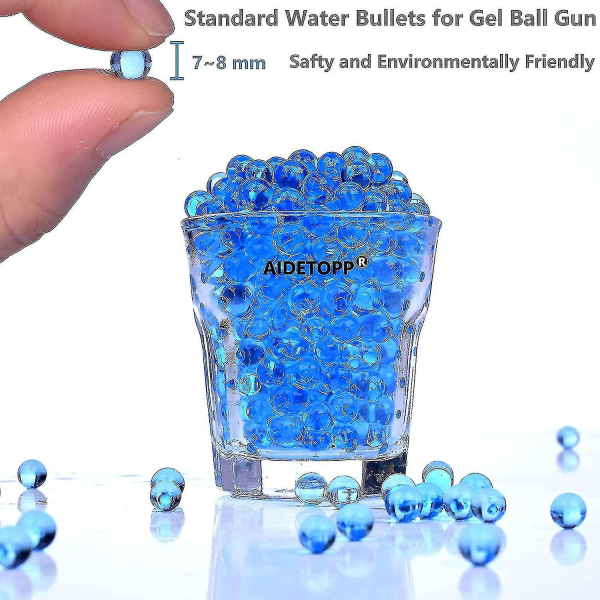 Gel Ball Blaster Refill Ammo, Water Bullets Beads Kompatibel med Gel Blasters Ammo