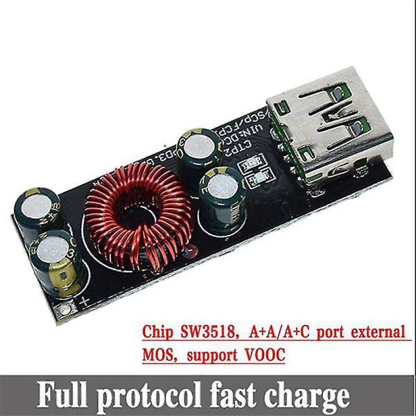 Qc4.0 Qc3.0 Usb Typ-C Snabbladdningsadapter 6-35v Boost-modul för Scp/ (a)