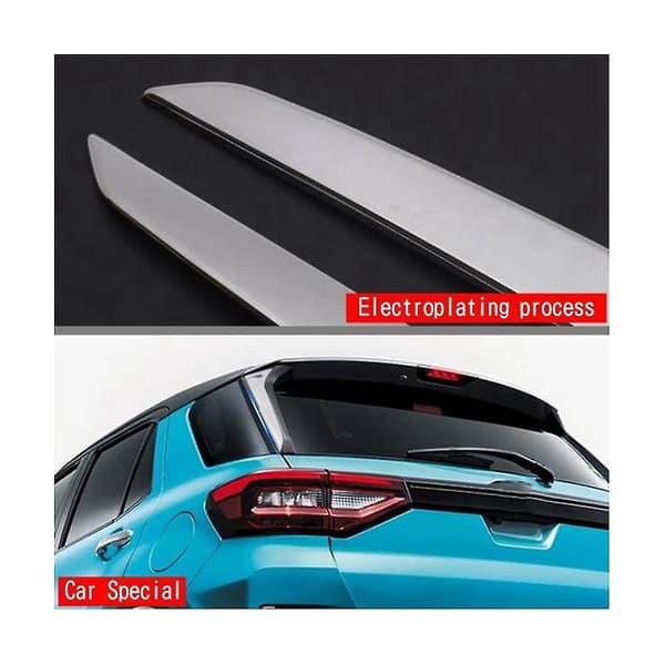 Bil krom vertikal bakre vindu side spoiler vinge for Raize