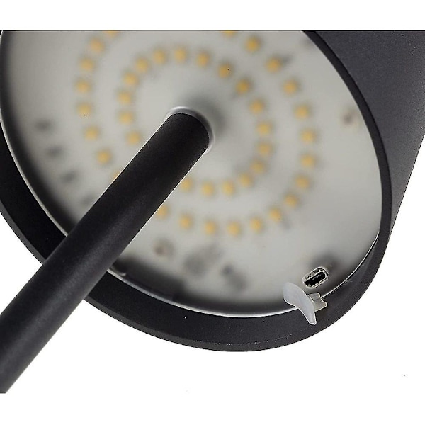 LED-bordslampa med batteri, dimbar, USB-laddningsbar, inomhus