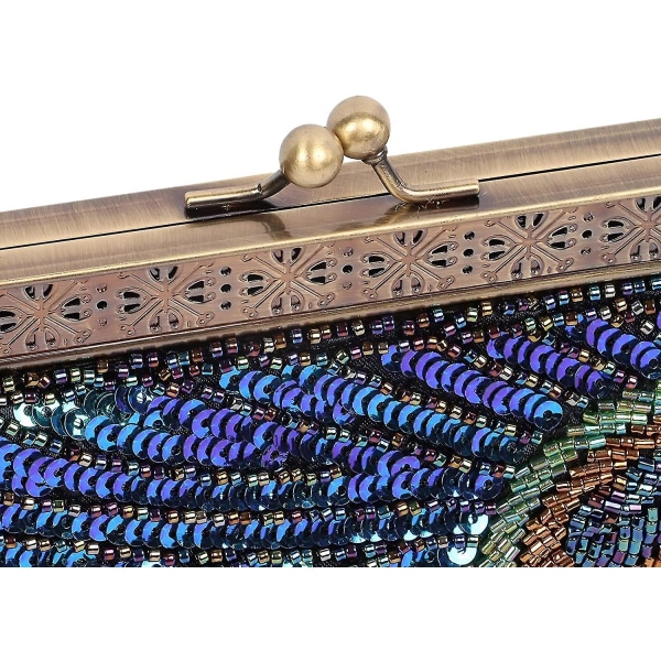 Vintage Peacock Evening Handbag Clutch