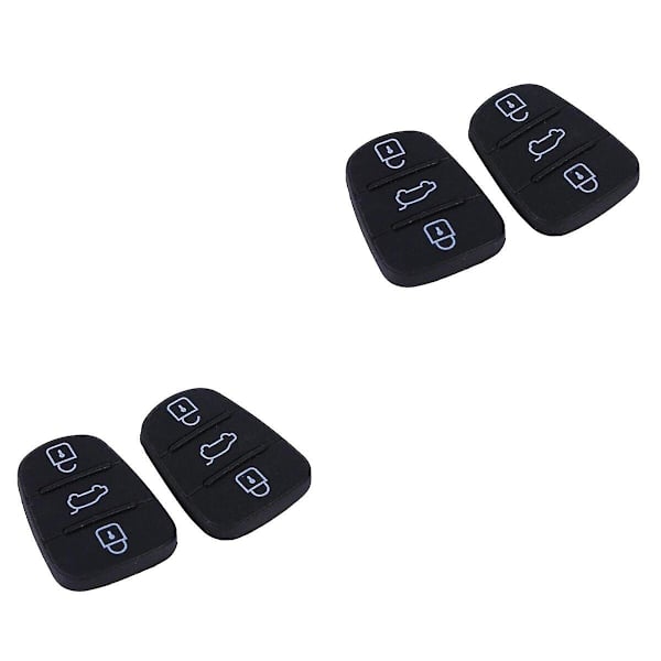 6 kpl käytännöllinen auton avaimen kuori 3 painiketta taittuva kaukosäädin auton avaimen fob kotelo Hyundai I10 I20 I30 (musta)