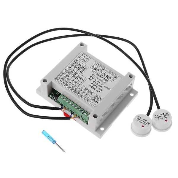Høj og lav væskeniveau intelligent controller med 2 kontaktfri sensor modul automatisk kontrol væske vand niveau detektionsværktøj