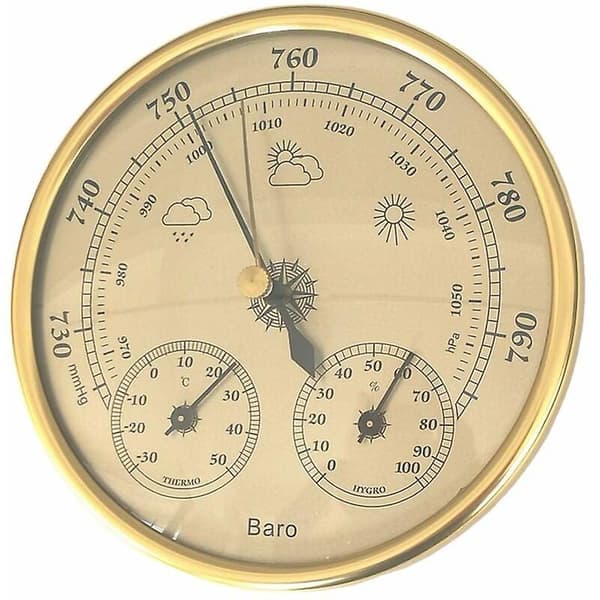 Instrument Barometer Termometer Hygrometer Tre I Ett