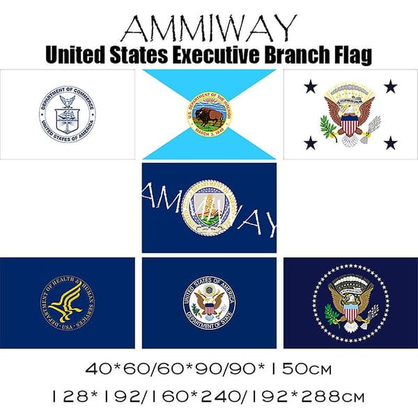 Amerikanske præsidentflag og banner trykt polyester