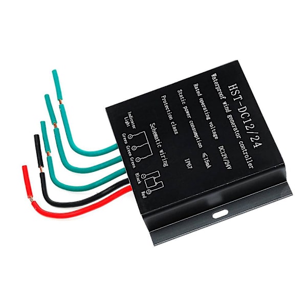 12v/24v 9000w Vindturbin Generator Kontroller Vanntett Batterilading Overspenningsvern C