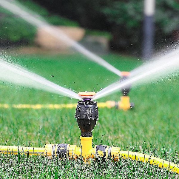 Kiertävä puutarhan sprinkler lisäyssarjan kastelujärjestelmä (1 kpl, keltainen)