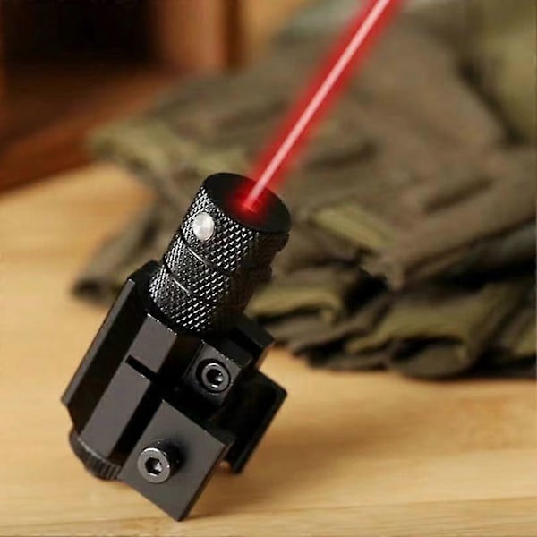 Mini infraröd lasersikte upp, ner, vänster och höger justerbar laserficklampa med hög transmittanslins lärarpenna instrument (rött ljus + 11 och 22m