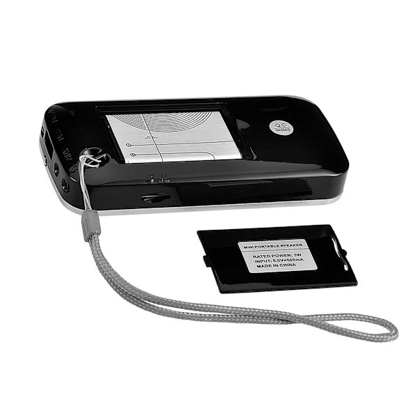 Y-501 Mini FM-radio Digital Bärbar 3w Stereo Högtalare Mp3 Audiospelare Hög Fidelity Ljudkvalitet W/ 0,75 Tums Display Skärm Led Ficklampa Stöd
