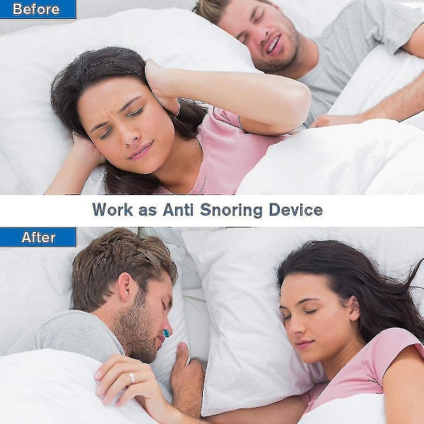 3 i 1 Cpap Anti Snarking Devices Automatisk Snore Sömnapné Hjälpmedel Stoppare Luftrenare Filter White
