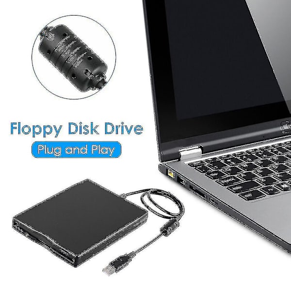 3,5 tums USB mobil diskettstation bärbar 1,44 MB extern diskett FDD--