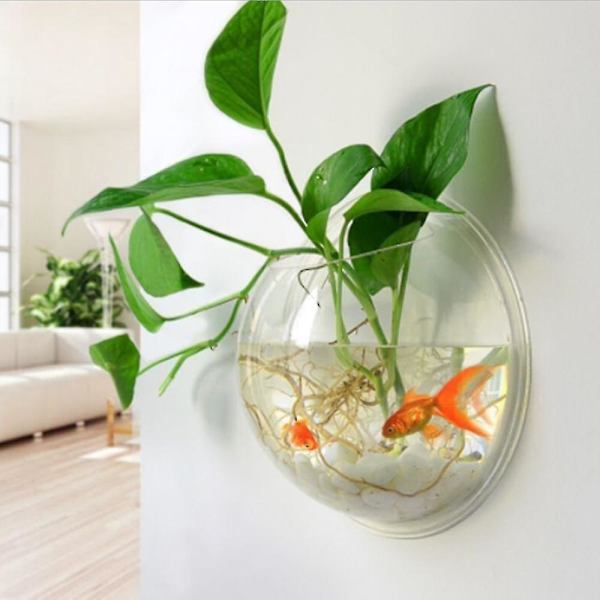 Akryl skål för fisk, Betta, guldfisk, akvarium, vattenväxter