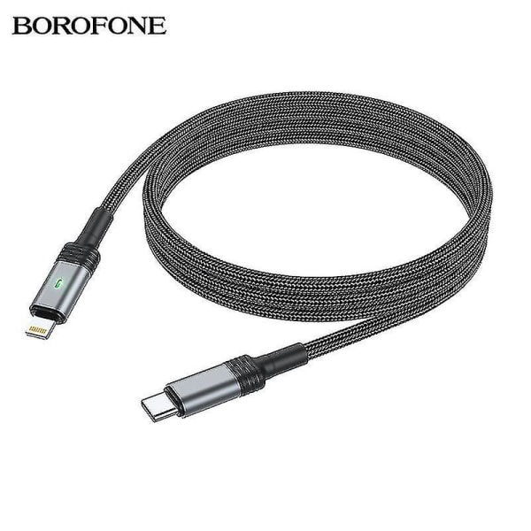 Borofone Bu30 Lynk & Co Pd Intelligent Power-off datakabel Velegnet til Apple Nylon flettet hurtigopladningsdatakabel