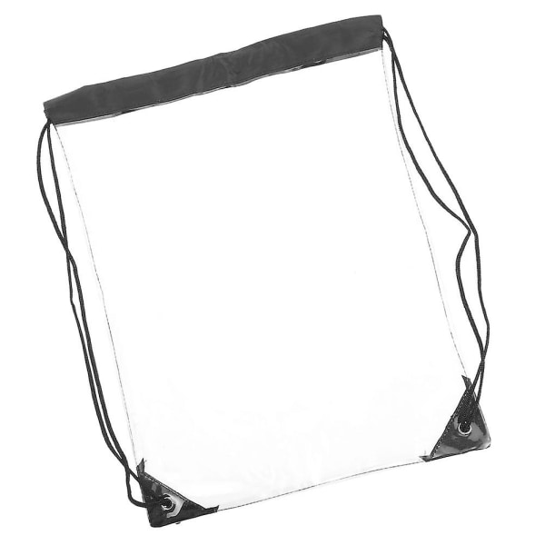 Athletic Backpack Clear Cosmetics Toiletness Bag Clear Backpack Stadionin hyväksytty Sporting String -reppu