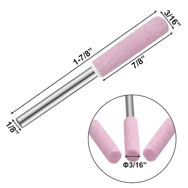 24 kappaleen teroituskivipaketti moottorisahan teroittimeen, hionta- ja kiillotustyökalu, 3x4,8 mm