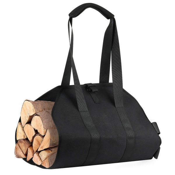 Bæretaske med håndtag-stor Holdbar Oxford-opbevaringstaske-heavy duty-vandtæt-med polstrede stropper, sort