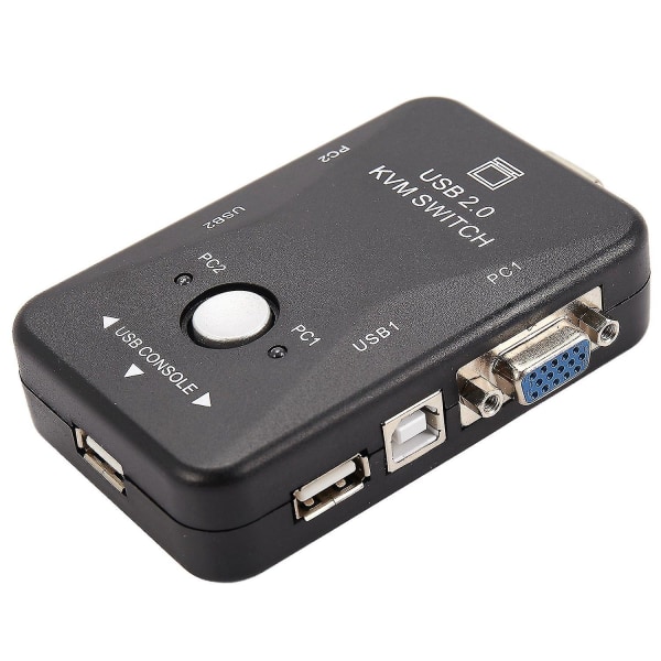 Usb Kvm-svitsj 2-porters Vga Svga-svitsjboks Usb 2.0 M