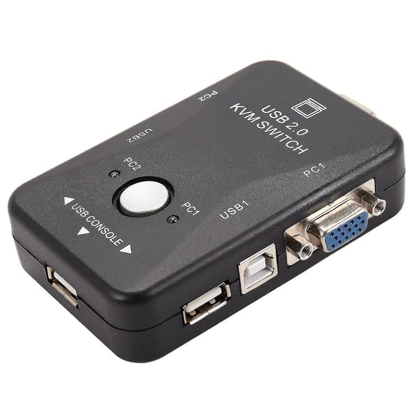 Usb Kvm-switch Switcher 2 Port Vga Svga Switch Box Usb 2.0 M