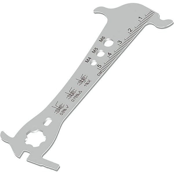 Measuring bicycle chain set, stainless steel multi tool