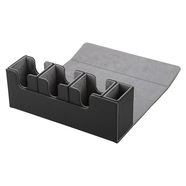 Pu Läder Deck Case 4 Decks Kortspel Protector För Mtg Samlarkort