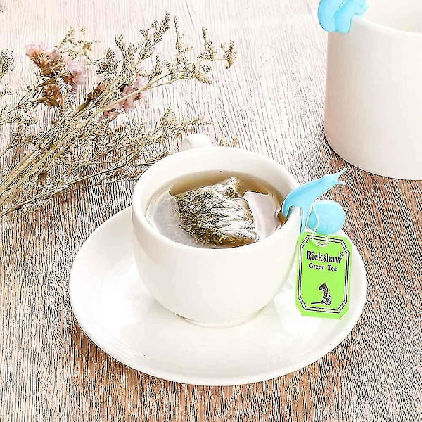 30 kappaletta lasimerkkejä, silikoninen etanateepussinpidike, uudelleenkäytettävä viinilasinmerkki kotiin, baariin, juhliin (6 väriä)