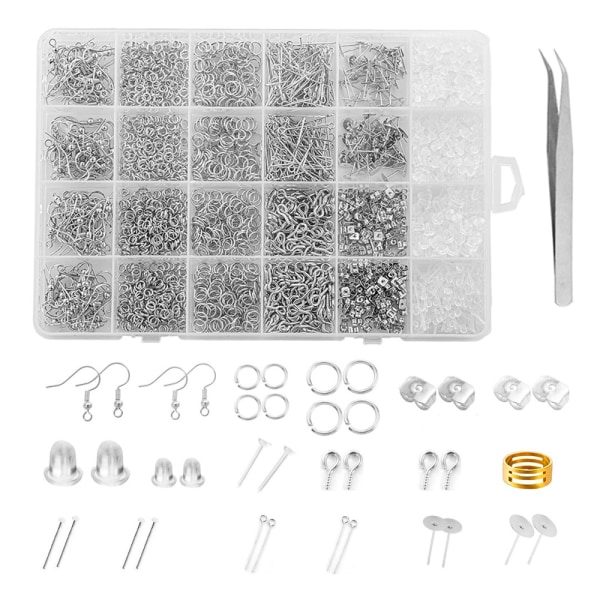 Women's Earring Making Kit - Earring Supplies - Hooks, Rings, Posts and Tools