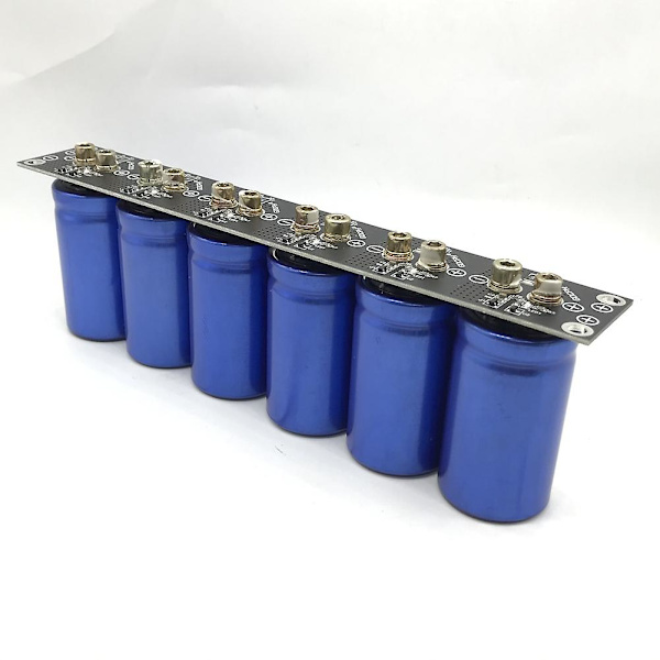 Farad Kondensator 2.7v500f 6 st/1 set Super Kondensator, Bilkondensator Med Skyddskort