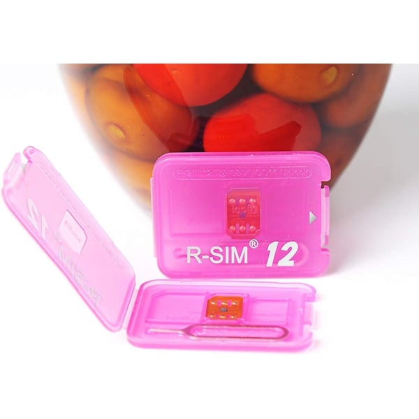 RSIM 12 Nyaste R-SIM Nano Unlock Card, Smart 4G Card Unlock Card Adapter Converter Kit med verktyg för iPhone X 8P 8 7P 7 6SP 6P 6S 6 5C 5S 5