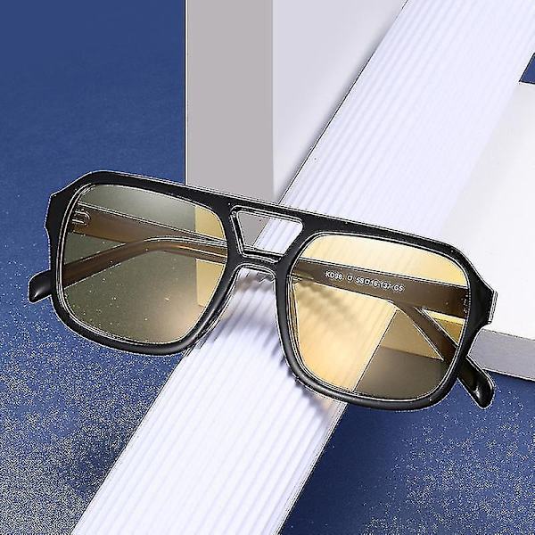 Retro Dobbelt Brids Kvadratiske Solbriller C S Gradient Briller