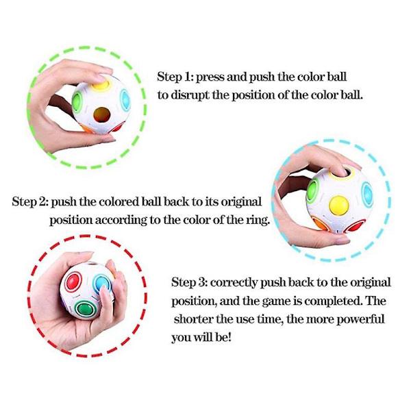 Taikaruutu Rubix Rainbow Ball Cube Speed Jalkapallo Puzzle Lelut