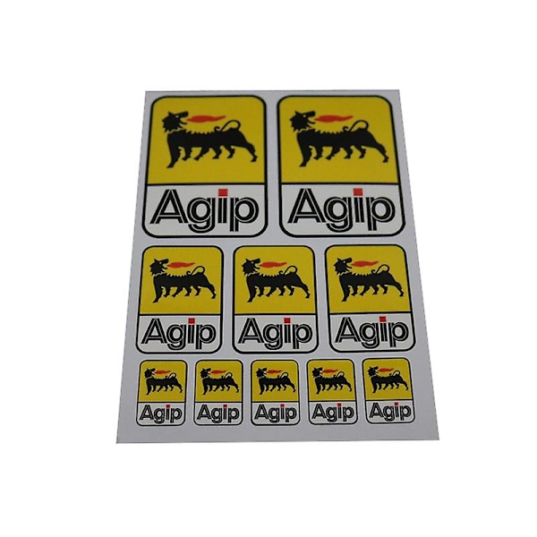 10 auton tarraa, heijastavat, leikatut, lämmönkestävät liimat, jarruille, Agip Agip -jalkatuille